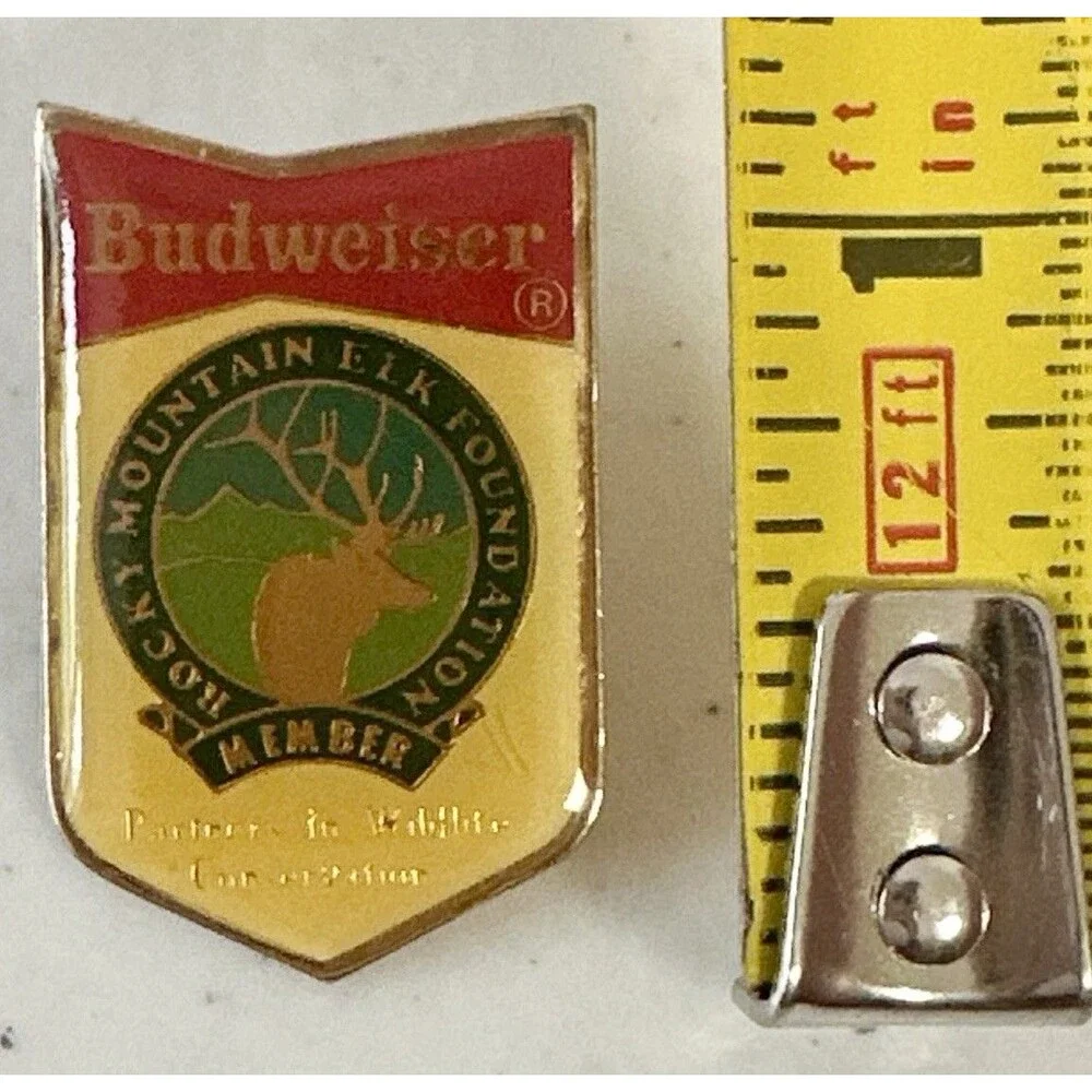 Budweiser Rocky Mountain Elk‎ Foundation Member Lapel Pin wildlife conservation